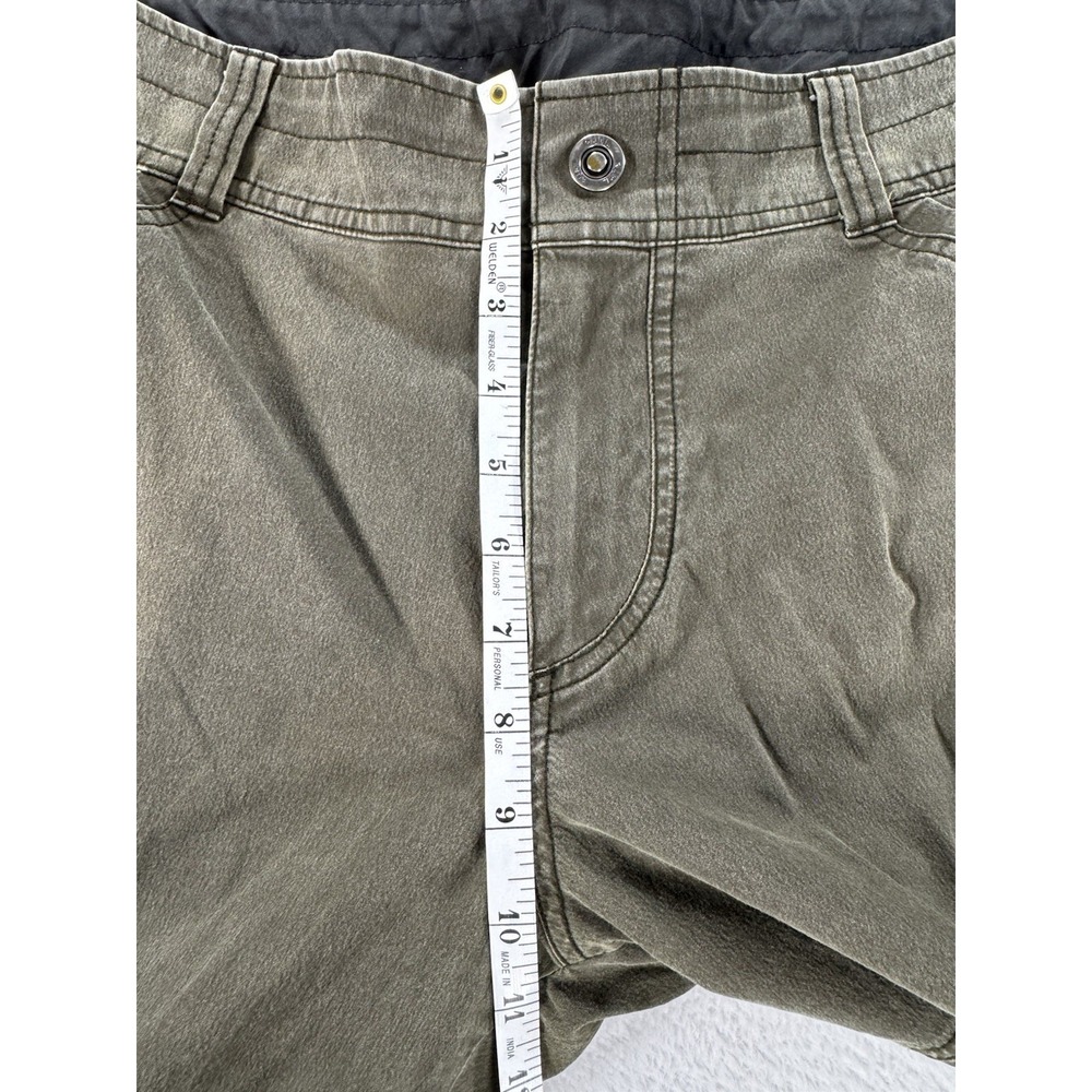 Kuhl Cargo Shorts Mens 33 Olive Green Hiking Utility Outdoor Trail Shorts - Picture 7 of 8